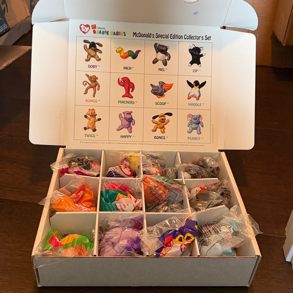 1998 TY Teenie Beanie Babies McDonald's Special Edition Complete Collector's Set
